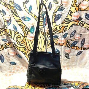 American Angel Black Leather Shoulder Bag